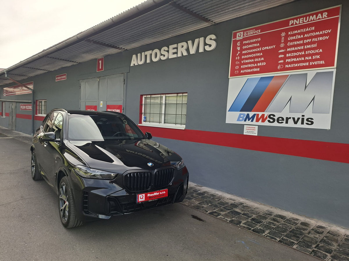 Prevádzka autoservisu PneuMar s vozidlom BMW